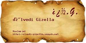 Ölvedi Gizella névjegykártya
