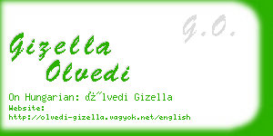 gizella olvedi business card